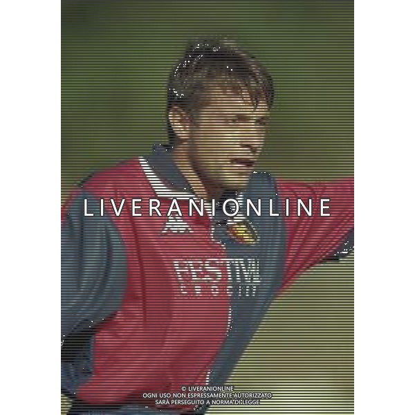 1998-1999 GENOA CALCIO PARTITA AMICHEVOLE NELLA FOTO MARCO PIOVANELLI AG ALDO LIVERANI SAS