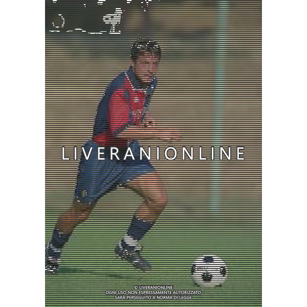 1998-1999 GENOA CALCIO PARTITA AMICHEVOLE NELLA FOTO MARCO PIOVANELLI AG ALDO LIVERANI SAS
