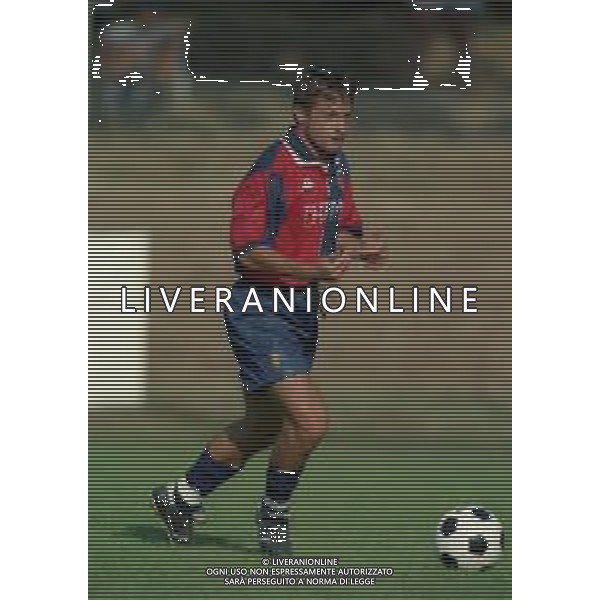 1998-1999 GENOA CALCIO PARTITA AMICHEVOLE NELLA FOTO MARCO PIOVANELLI AG ALDO LIVERANI SAS