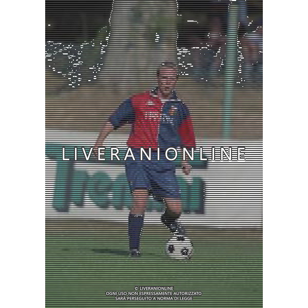 1998-1999 GENOA CALCIO PARTITA AMICHEVOLE NELLA FOTO Markus Münch AG ALDO LIVERANI SAS