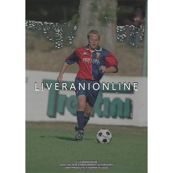 1998-1999 GENOA CALCIO PARTITA AMICHEVOLE NELLA FOTO Markus Münch AG ALDO LIVERANI SAS