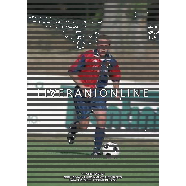 1998-1999 GENOA CALCIO PARTITA AMICHEVOLE NELLA FOTO Markus Münch AG ALDO LIVERANI SAS