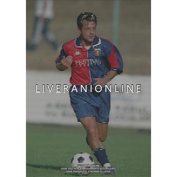 1998-1999 GENOA CALCIO PARTITA AMICHEVOLE NELLA FOTO MARCO PIOVANELLI AG ALDO LIVERANI SAS