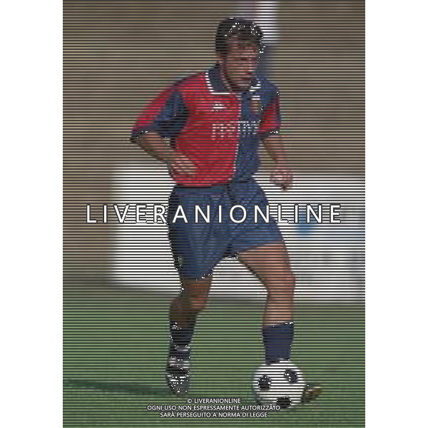 1998-1999 GENOA CALCIO PARTITA AMICHEVOLE NELLA FOTO MARCO PIOVANELLI AG ALDO LIVERANI SAS