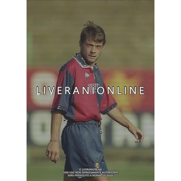1998-1999 GENOA CALCIO PARTITA AMICHEVOLE NELLA FOTO MARCO PIOVANELLI AG ALDO LIVERANI SAS