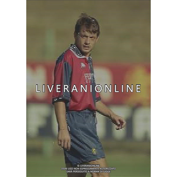 1998-1999 GENOA CALCIO PARTITA AMICHEVOLE NELLA FOTO MARCO PIOVANELLI AG ALDO LIVERANI SAS