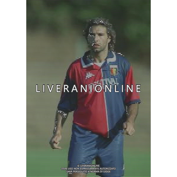1998-1999 GENOA CALCIO PARTITA AMICHEVOLE NELLA FOTO COSIMO FRANCIOSO AG ALDO LIVERANI SAS