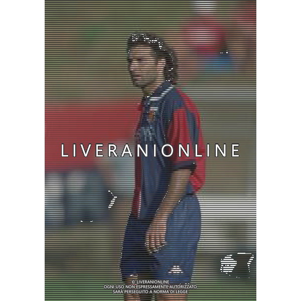 1998-1999 GENOA CALCIO PARTITA AMICHEVOLE NELLA FOTO COSIMO FRANCIOSO AG ALDO LIVERANI SAS