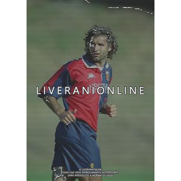 1998-1999 GENOA CALCIO PARTITA AMICHEVOLE NELLA FOTO COSIMO FRANCIOSO AG ALDO LIVERANI SAS