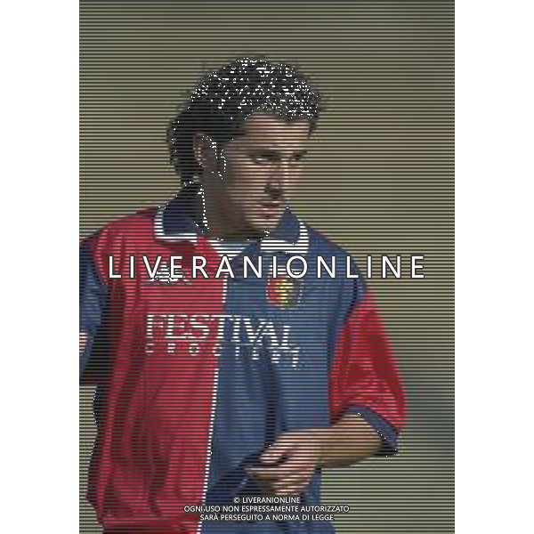 1998-1999 GENOA CALCIO PARTITA AMICHEVOLE NELLA FOTO SEBASTIANO VECCHIOLA AG ALDO LIVERANI SAS