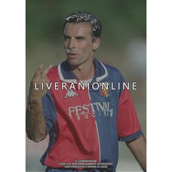 1998-1999 GENOA CALCIO PARTITA AMICHEVOLE NELLA FOTO DANIELE PASA AG ALDO LIVERANI SAS