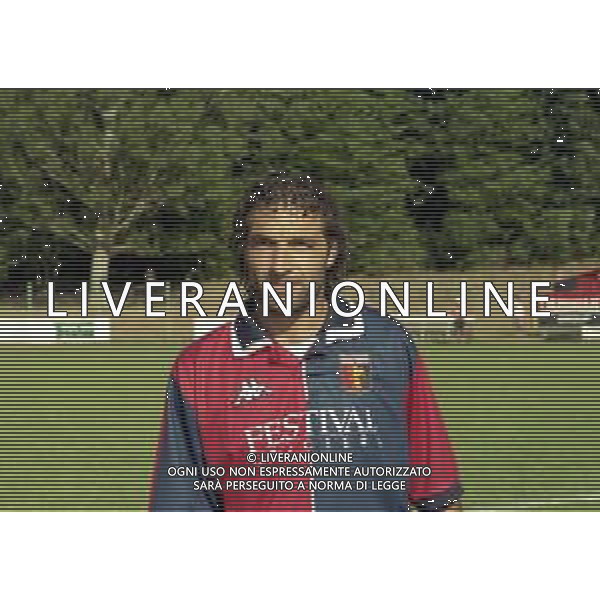 1998-1999 GENOA CALCIO PARTITA AMICHEVOLE NELLA FOTO COSIMO FRANCIOSO AG ALDO LIVERANI SAS