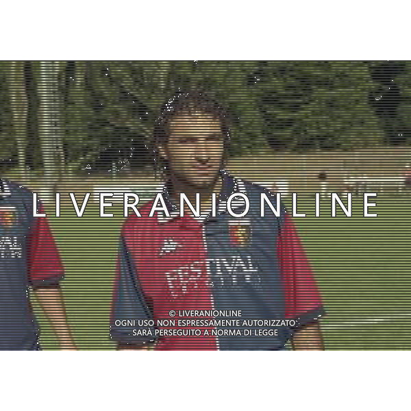 1998-1999 GENOA CALCIO PARTITA AMICHEVOLE NELLA FOTO COSIMO FRANCIOSO AG ALDO LIVERANI SAS