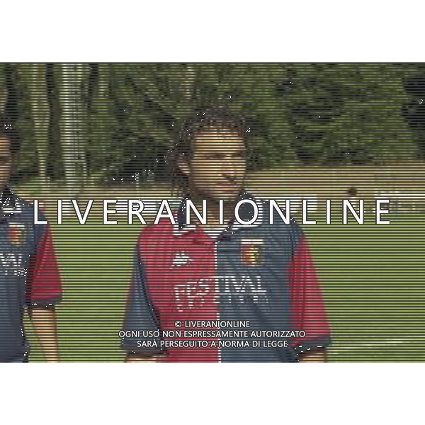 1998-1999 GENOA CALCIO PARTITA AMICHEVOLE NELLA FOTO COSIMO FRANCIOSO AG ALDO LIVERANI SAS