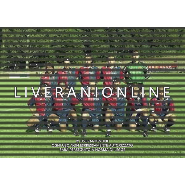 1998-1999 GENOA CALCIO PARTITA AMICHEVOLE NELLA FOTO FORMAZIONE GENOA 1998-1999 AG ALDO LIVERANI SAS