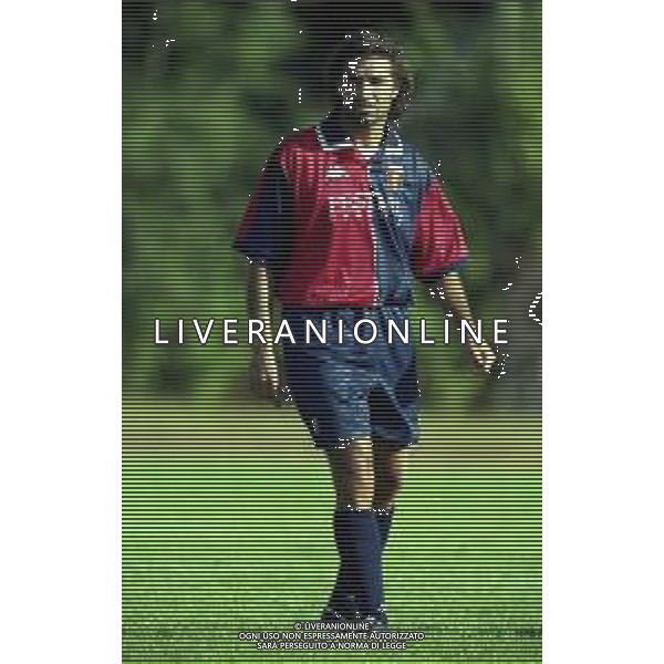 1998-1999 GENOA CALCIO PARTITA AMICHEVOLE NELLA FOTO COSIMO FRANCIOSO AG ALDO LIVERANI SAS