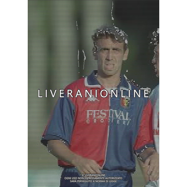 1998-1999 GENOA CALCIO PARTITA AMICHEVOLE NELLA FOTO AUGUSTO DI MURI AG ALDO LIVERANI SAS