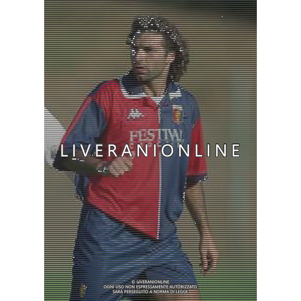 1998-1999 GENOA CALCIO PARTITA AMICHEVOLE NELLA FOTO COSIMO FRANCIOSO AG ALDO LIVERANI SAS