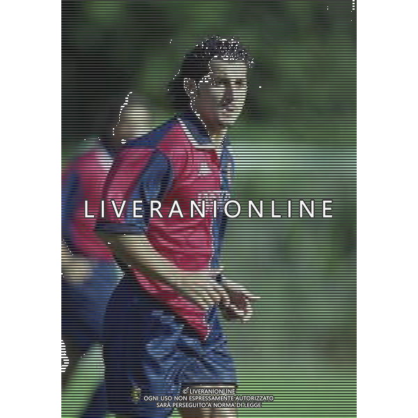 1998-1999 GENOA CALCIO PARTITA AMICHEVOLE NELLA FOTO SEBASTIANO VECCHIOLA AG ALDO LIVERANI SAS