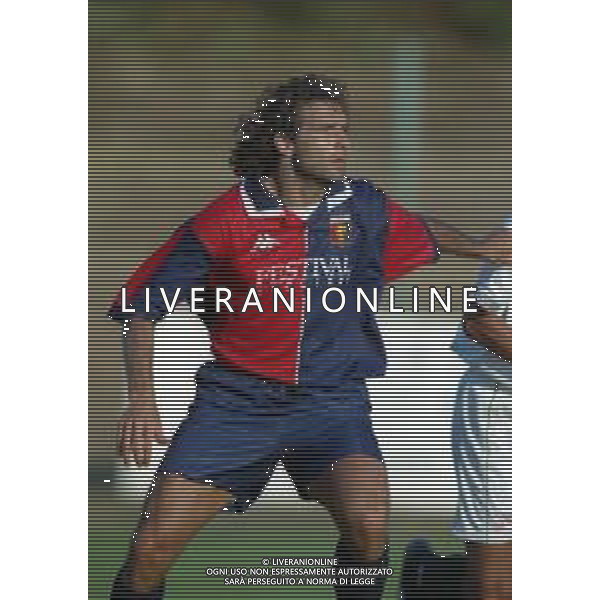 1998-1999 GENOA CALCIO PARTITA AMICHEVOLE NELLA FOTO COSIMO FRANCIOSO AG ALDO LIVERANI SAS