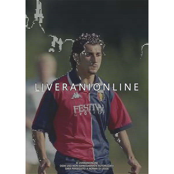 1998-1999 GENOA CALCIO PARTITA AMICHEVOLE NELLA FOTO SEBASTIANO VECCHIOLA AG ALDO LIVERANI SAS