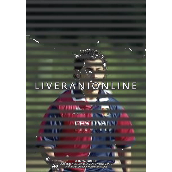 1998-1999 GENOA CALCIO PARTITA AMICHEVOLE NELLA FOTO SEBASTIANO VECCHIOLA AG ALDO LIVERANI SAS