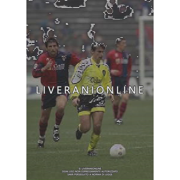 04-01-1998 GENOVA CAMPIONATO DI CALCIO SERIE B GENOA-PERUGIA 2-0 NELLA FOTO ANTONINO BERNARDINI AG ALDO LIVERANI SAS