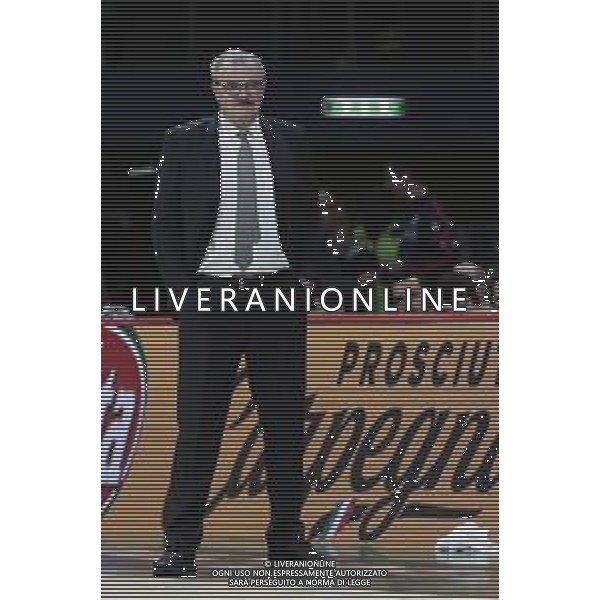 Pesaro 13/02/2020 - Zurich Connect Final Eight 2020 Quarto di Finale - AX Armani Exange Mlano vs Vanoli Baket Cremona - nella foto: Coach Romeo Sacchetti (Vanoli Basket Cremona) Claudio Zamagni/Agenzia Aldo Liverani s.a.s.