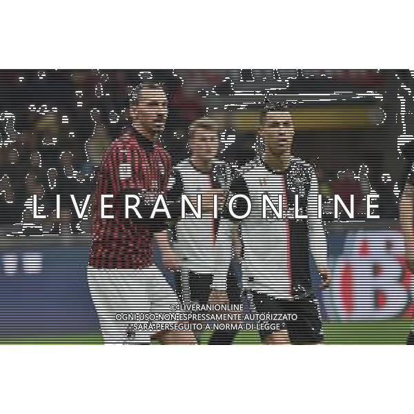 Zlatan Ibrahimovic e Cristiano Ronaldo Milan vs Juventus Coppa Italia - semifinale gara di andata Milano 13-02-2020 Stadio Giuseppe Meazza - San Siro foto Roberto Garavaglia - ag. Aldo Liverani sas / AGENZIA ALDO LIVERANI SAS