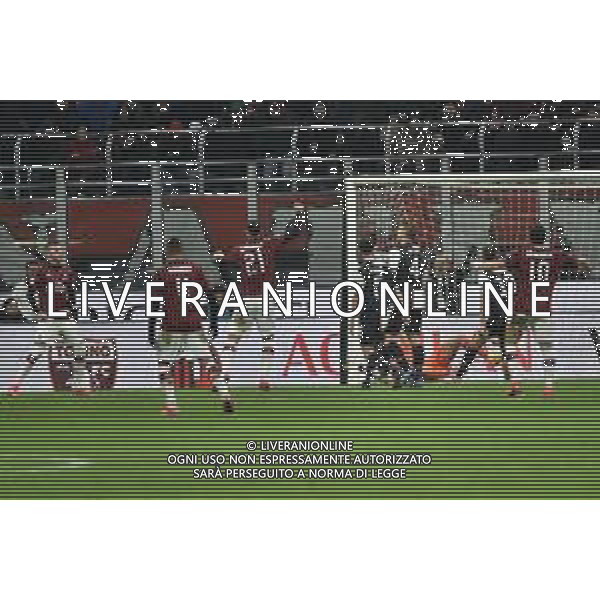 Ante Rebic segna il gol del 1 a 0 Milan Milan vs Juventus Coppa Italia - semifinale gara di andata Milano 13-02-2020 Stadio Giuseppe Meazza - San Siro foto Roberto Garavaglia - ag. Aldo Liverani sas / AGENZIA ALDO LIVERANI SAS
