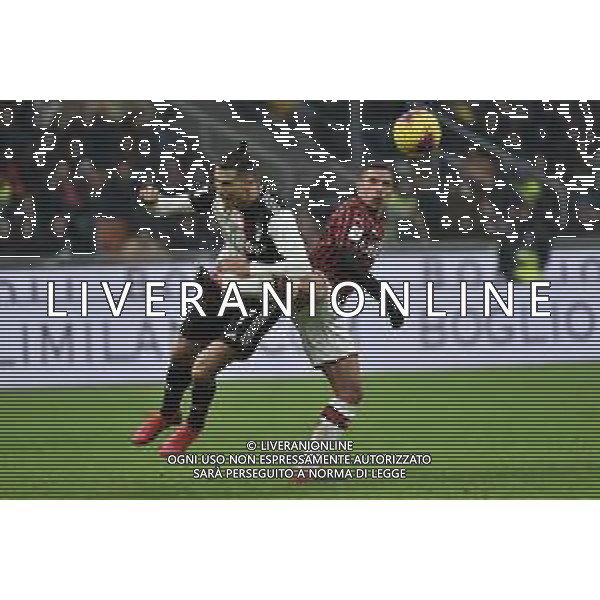 Cristiano Ronaldo e Ismael Bennacer Milan vs Juventus Coppa Italia - semifinale gara di andata Milano 13-02-2020 Stadio Giuseppe Meazza - San Siro foto Roberto Garavaglia - ag. Aldo Liverani sas / AGENZIA ALDO LIVERANI SAS
