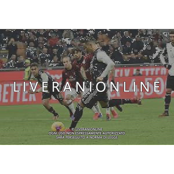 Cristiano Ronaldo segna il gol su rigore 1 a 1 Juve Milan vs Juventus Coppa Italia - semifinale gara di andata Milano 13-02-2020 Stadio Giuseppe Meazza - San Siro foto Roberto Garavaglia - ag. Aldo Liverani sas / AGENZIA ALDO LIVERANI SAS