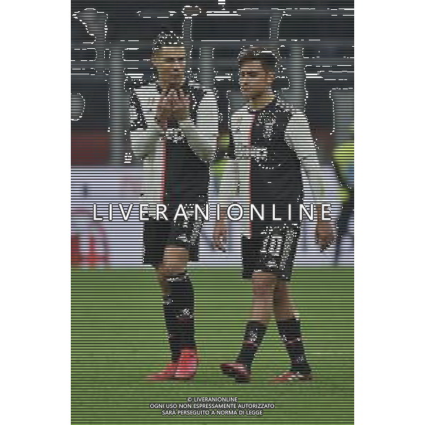 Cristiano Ronaldo contrariato e Paulo Dybala a fine gara Milan vs Juventus Coppa Italia - semifinale gara di andata Milano 13-02-2020 Stadio Giuseppe Meazza - San Siro foto Roberto Garavaglia - ag. Aldo Liverani sas / AGENZIA ALDO LIVERANI SAS