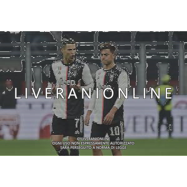 Cristiano Ronaldo contrariato e Paulo Dybala a fine gara Milan vs Juventus Coppa Italia - semifinale gara di andata Milano 13-02-2020 Stadio Giuseppe Meazza - San Siro foto Roberto Garavaglia - ag. Aldo Liverani sas / AGENZIA ALDO LIVERANI SAS
