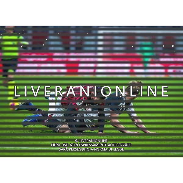 TIM Cup - Coppa Italia 2019/2020 Milano, Italia 13/02/2020 Milan vs Juventus Nella foto: Matthijs de Ligt of Juventus fights for the ball against Theo Hernandez of AC Milan FOTO FABRIZIO CARABELLI-ALESSIO MARINI-AG ALDO LIVERANI SAS