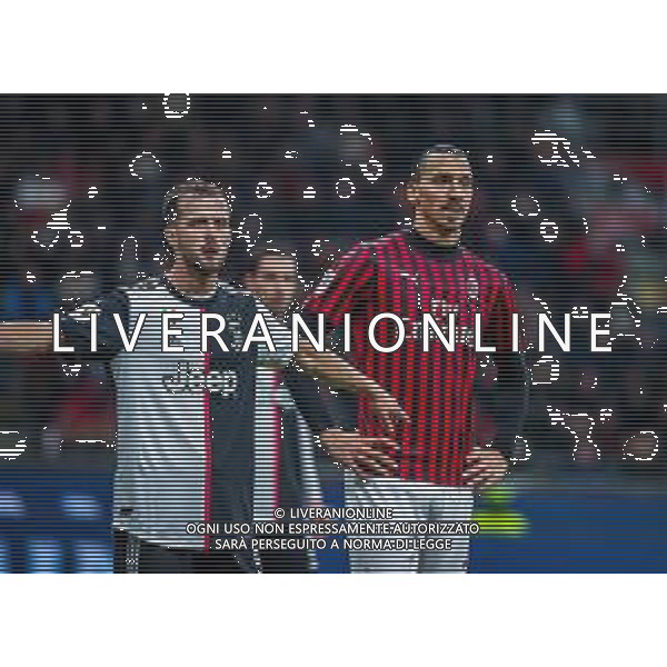 TIM Cup - Coppa Italia 2019/2020 Milano, Italia 13/02/2020 Milan vs Juventus Nella foto: Zlatan Ibrahimovic of AC Milan and Miralem Pjanic of Juventus FOTO FABRIZIO CARABELLI-ALESSIO MARINI-AG ALDO LIVERANI SAS