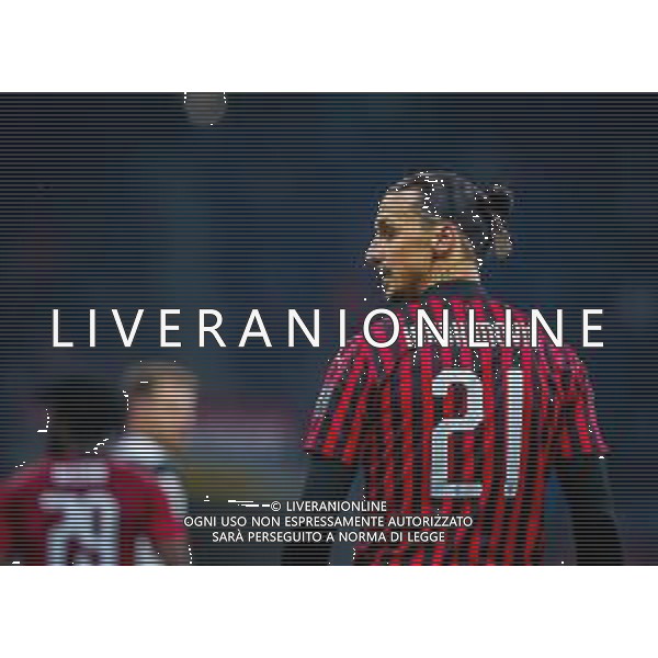TIM Cup - Coppa Italia 2019/2020 Milano, Italia 13/02/2020 Milan vs Juventus Nella foto: Zlatan Ibrahimovic of AC Milan FOTO FABRIZIO CARABELLI-ALESSIO MARINI-AG ALDO LIVERANI SAS
