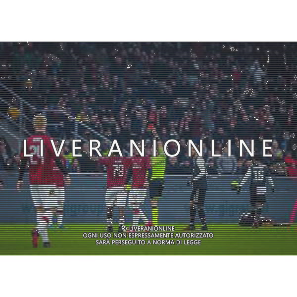 TIM Cup - Coppa Italia 2019/2020 Milano, Italia 13/02/2020 Milan vs Juventus Nella foto: Theo Hernandez of AC Milan red card FOTO FABRIZIO CARABELLI-ALESSIO MARINI-AG ALDO LIVERANI SAS