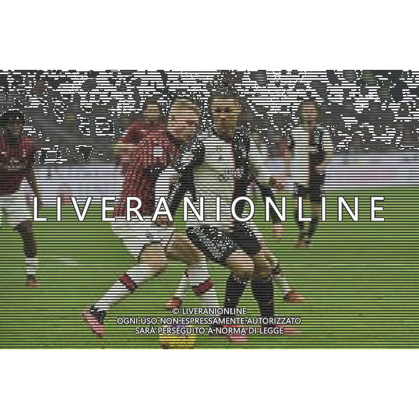 Cristiano Ronaldo (Juventus) e sulla SX Simon Kjaer (Milan) Milan vs Juventus Coppa Italia - semifinale gara di andata Milano 13-02-2020 Stadio Giuseppe Meazza - San Siro foto Roberto Garavaglia - ag. Aldo Liverani sas