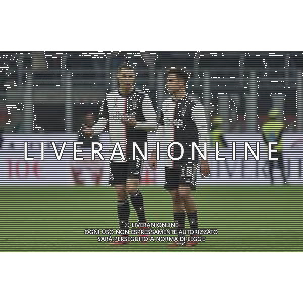 Cristiano Ronaldo (Juventus) SX e Paulo Dybala (Juventus) DX parlano a fine gara Milan vs Juventus Coppa Italia - semifinale gara di andata Milano 13-02-2020 Stadio Giuseppe Meazza - San Siro foto Roberto Garavaglia - ag. Aldo Liverani sas