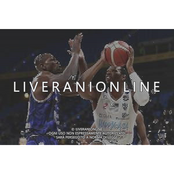 Pesaro 14/02/2020 - Zurich Connect Final Eight 2020 Quarti di Finale - Banco di Sardegna Sassari vs Happy Casa Brindisi - nella foto: Sutton Dominique (Happy Casa Brindisi) ©Claudio Zamagni/Agenzia Aldo Liverani s.a.s. / AGENZIA ALDO LIVERANI SAS