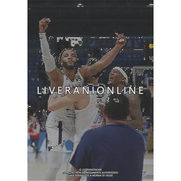 Pesaro 14/02/2020 - Zurich Connect Final Eight 2020 Quarti di Finale - Banco di Sardegna Sassari vs Happy Casa Brindisi - nella foto: Esultanza brindisi ©Claudio Zamagni/Agenzia Aldo Liverani s.a.s. / AGENZIA ALDO LIVERANI SAS