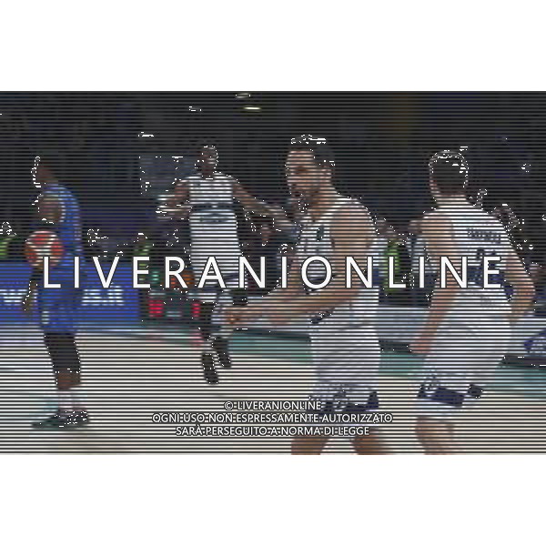 Pesaro 14/02/2020 - Zurich Connect Final Eight 2020 Quarti di Finale - Germani Basket Brescia vs Pompea Fortitudo Bologna - nella foto: Esultanza finale Fortitudo ©Claudio Zamagni/Agenzia Aldo Liverani s.a.s. / AGENZIA ALDO LIVERANI SAS