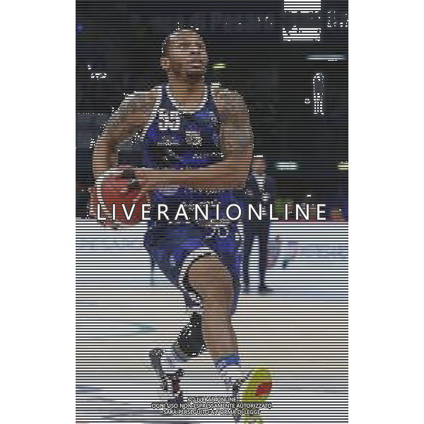 Pesaro 14/02/2020 - Zurich Connect Final Eight 2020 Quarti di Finale - Banco di Sardegna Sassari vs Happy Casa Brindisi - nella foto: Jerrelis Curtis(Banco di Sardegna Sassari) ©Claudio Zamagni/Agenzia Aldo Liverani s.a.s./ AGENZIA ALDO LIVERANI SAS