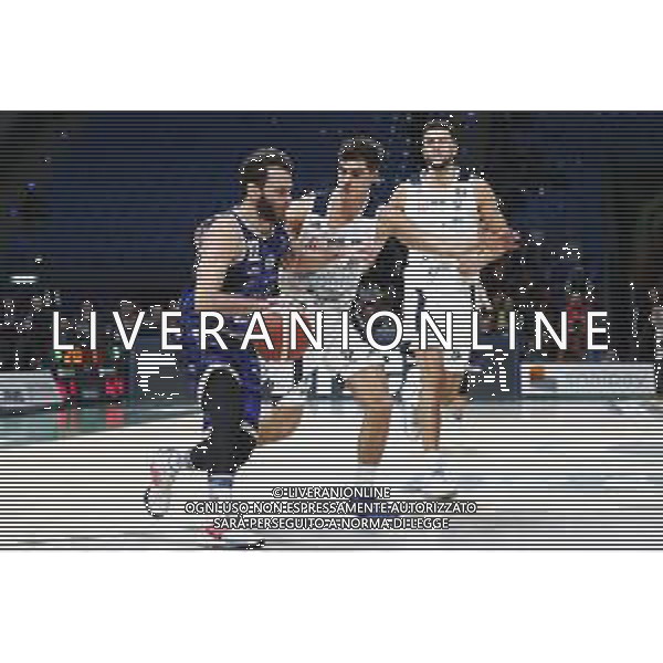 Pesaro 14/02/2020 - Zurich Connect Final Eight 2020 Quarti di Finale - Banco di Sardegna Sassari vs Happy Casa Brindisi - nella foto: Gentile Stefano(Banco di Sardegna Sassari) ©Claudio Zamagni/Agenzia Aldo Liverani s.a.s./ AGENZIA ALDO LIVERANI SAS