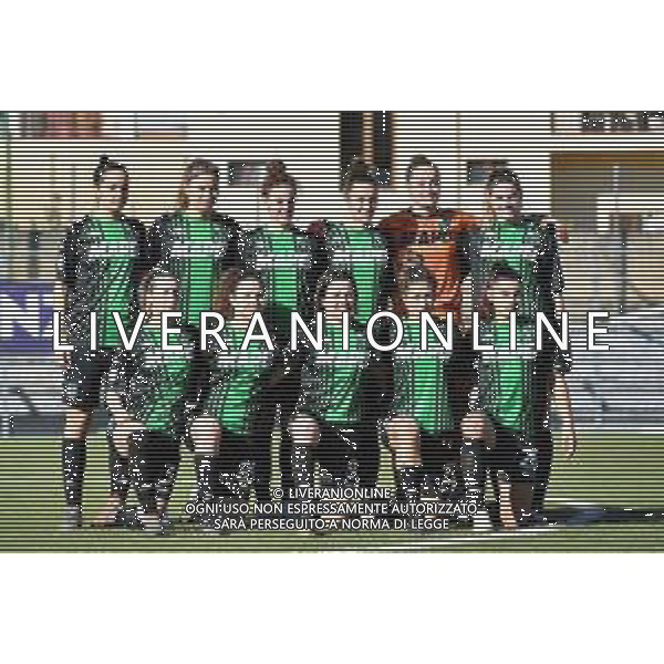 Campionato di Calcio Serie A Femminile 2019/2020 Firenze, Italia 15/02/2020 Fiorentina Women vs Sassuolo Nella foto: Formazione iniziale Sassuolo ©Lisa Guglielmi - Alessio Marini / AGENZIA ALDO LIVERANI SAS
