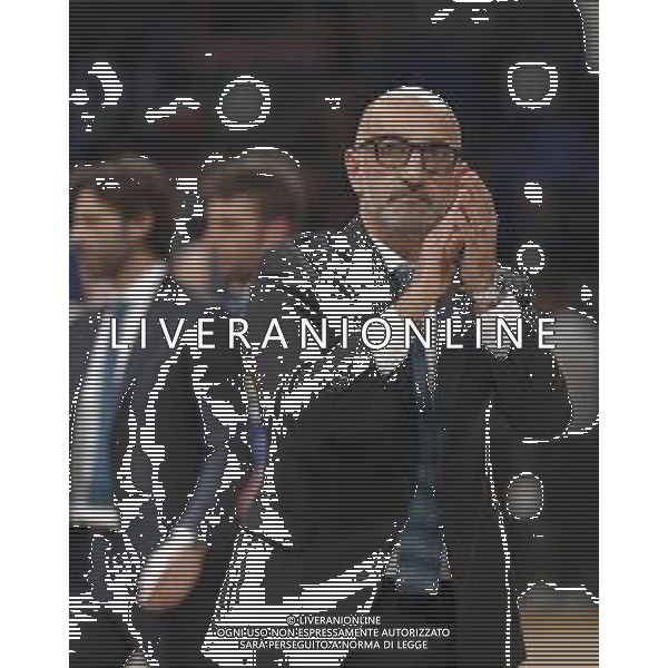 Pesaro 15/02/2020 - Zurich Connect Final Eight 2020 Semifinale - Happy Casa Brindisi vs Pompea Fortitudo Bologna - nella foto: Coach Vitucci Francesco (Happy Casa Brindisi) ©Claudio Zamagni/Agenzia Aldo Liverani s.a.s.