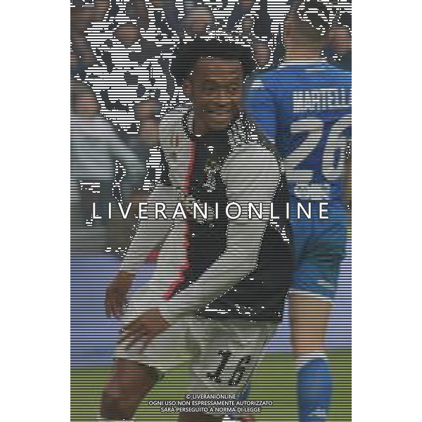 Torino 16.02.2020 Allianz Stadium ©Falzone/Agenzia Aldo Liverani Juventus vs Brescia Campionato italiano di calcio Serie A Tim 2019-2020 Nella foto: ESULTANZA DOPO IL GOL DI JUAN CUADRADO ©Falzone / AGENZIA ALDO LIVERANI SAS