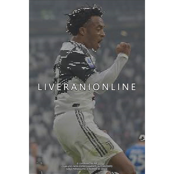 Torino 16.02.2020 Allianz Stadium ©Falzone/Agenzia Aldo Liverani Juventus vs Brescia Campionato italiano di calcio Serie A Tim 2019-2020 Nella foto: ESULTANZA DOPO IL GOL DI JUAN CUADRADO ©Falzone / AGENZIA ALDO LIVERANI SAS