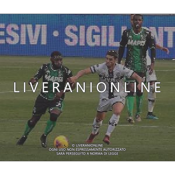 SASSUOLO - PARMA CAMPIONATO CALCIO SERIEA TIM 16.02.2020 NELLA FOTO JEREMIE BOGA E GASTON BRUGMAN ©SANTANDREA / AGENZIA ALDO LIVERANI SAS